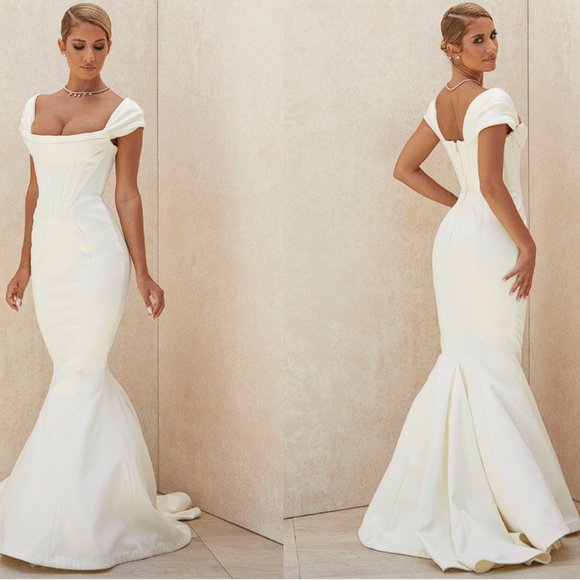 House of CB ‘Antoinette’ Ivory Corset Off Shoulder LIMITED EDITION Bridal Gown - Picture 5 of 16